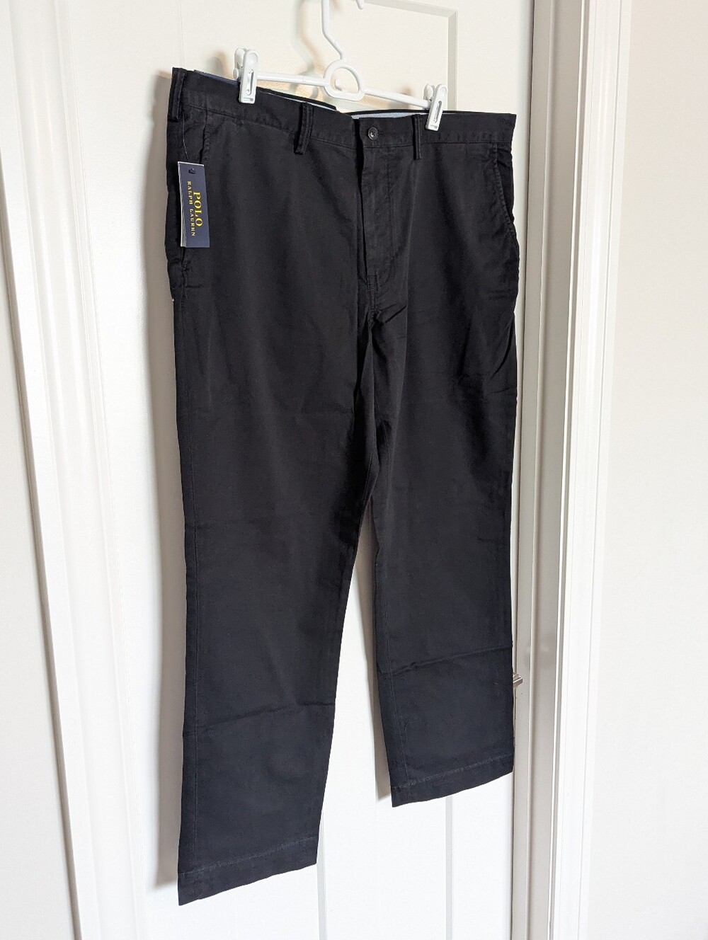Polo Ralph Lauren NWT Black Chino Pants sz 38 x 30 - Picture 2 of 7
